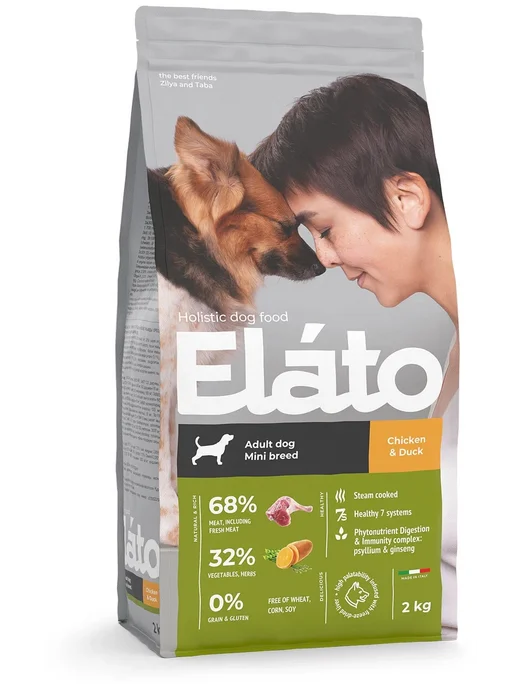 Сухой корм Elato Holistic Маленьких для собак, курица, 2 кг, фото 2