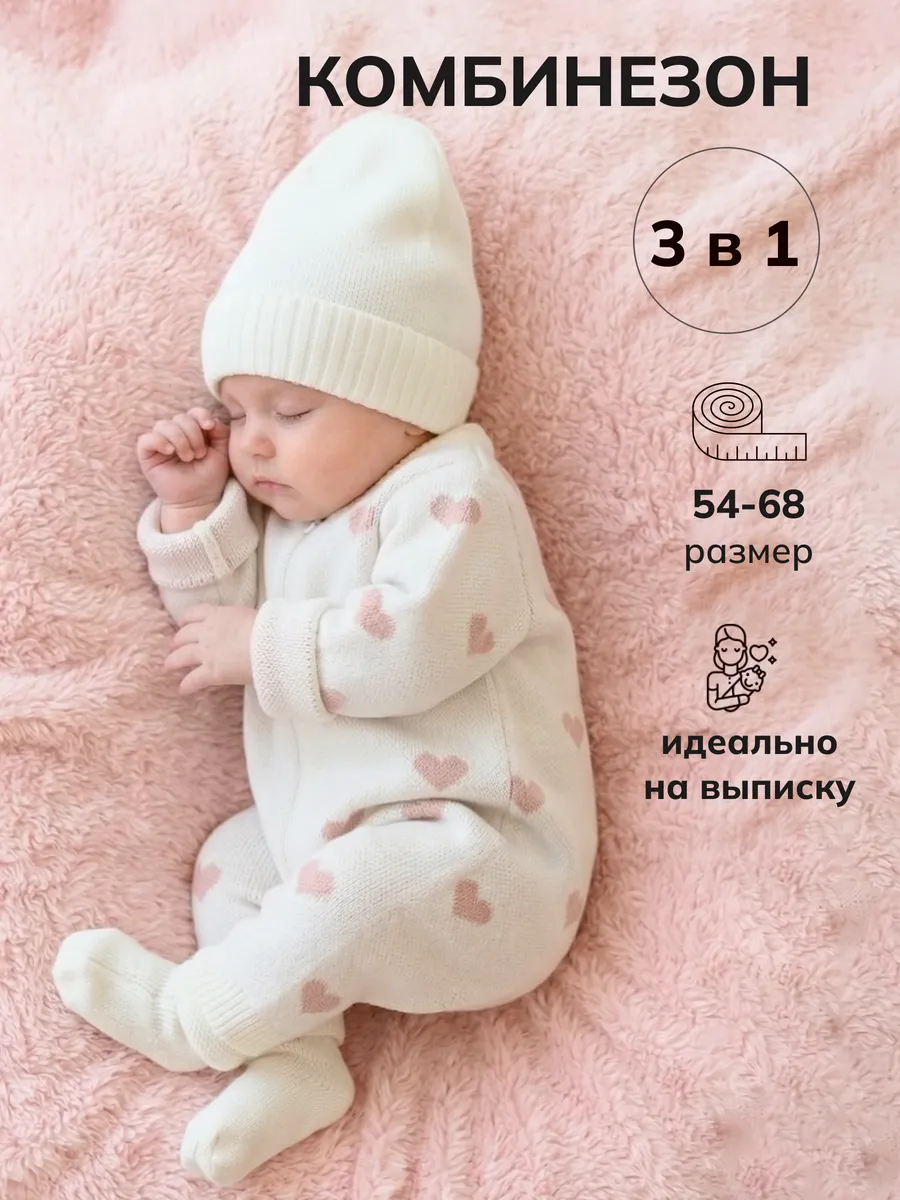 Комбинезон для новорожденных комплект на выписку