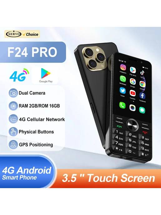 Смартфон F24Pro 4G 2GB 16GB Умный мобильный телефон, 4 г, 2 ГБ, фото 2