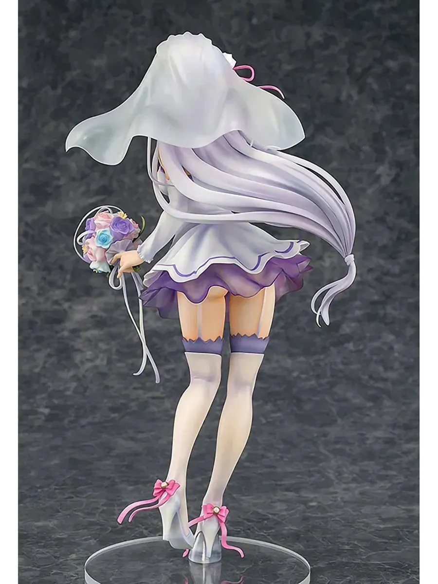 Фигурка аниме Эмилия Re:Zero Жизнь с нуля Свадебная Версия