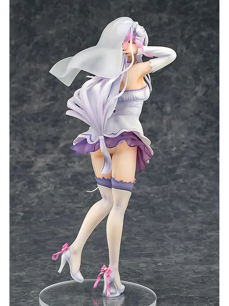 Фигурка аниме Эмилия Re:Zero Жизнь с нуля Свадебная Версия