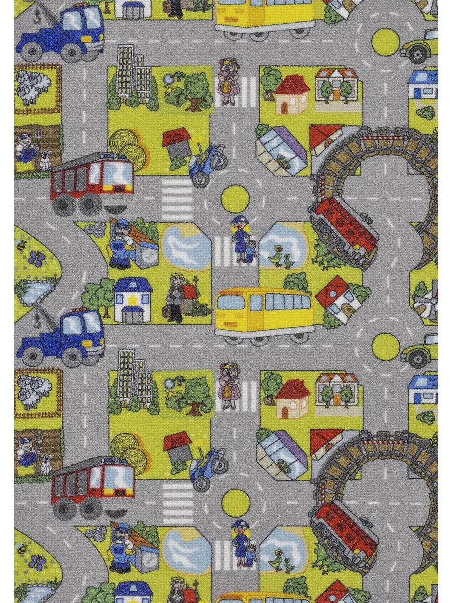 Детский ковер комнатный на пол - дороги - 200x300 см