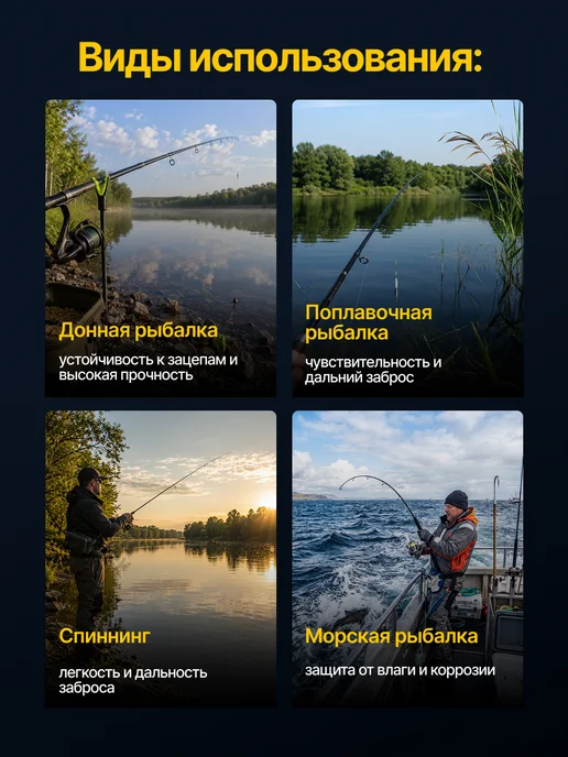 AWEES Плетенка для рыбалки 0.14 Х4 100м, 0.14x4, 100 м, фото 4