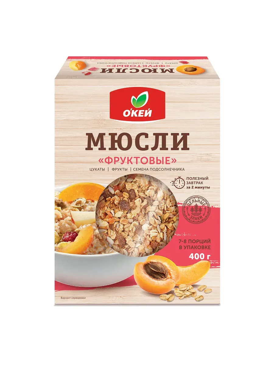 Мюсли О’КЕЙ фруктовые 400г