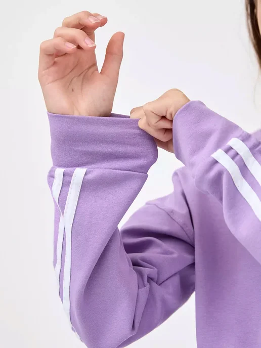 BY99 Kids Костюм спортивный на молнии, фиолетовый, фото 3