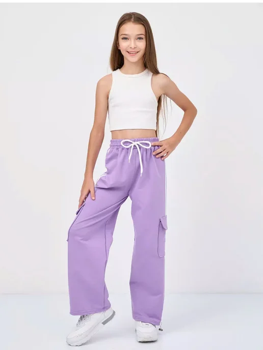 BY99 Kids Костюм спортивный на молнии, фиолетовый, фото 8