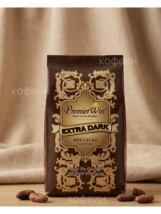 Какао-порошок Pure Cacao Powder Extra Dark PREMIER, вариант, фото 5
