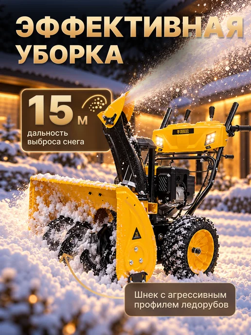 DENZEL Снегоуборщик бензиновый SBM 610S Pro, 97654, вариант, фото 2