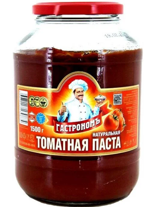 Гастрономъ Томатная паста 1500 г 2 шт, 1,5 кг, 2 шт, фото 2