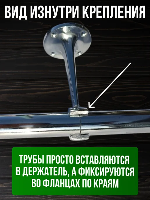 Штанга настенная для вешалок и хранения вещей 142 см, 142 см, фото 7