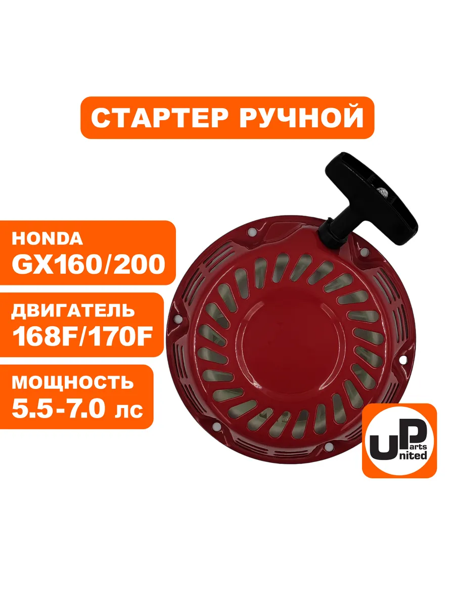 Стартер ручной круглые метал. собачки, для 168/170F, GX160