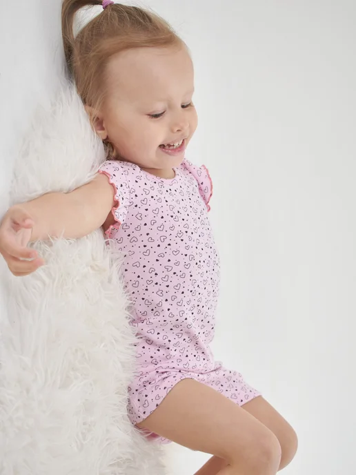 Mami-kids Пижама для новорожденных девочек костюм с шортами, вариант, фото 4