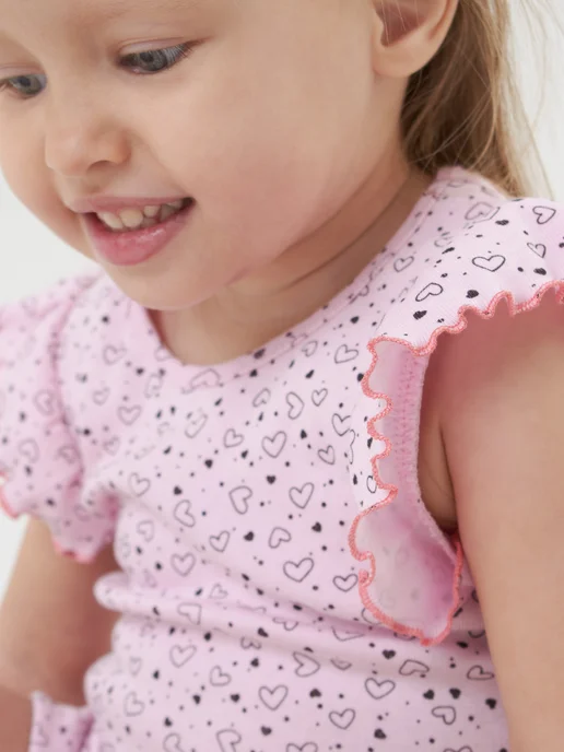 Mami-kids Пижама для новорожденных девочек костюм с шортами, вариант, фото 7