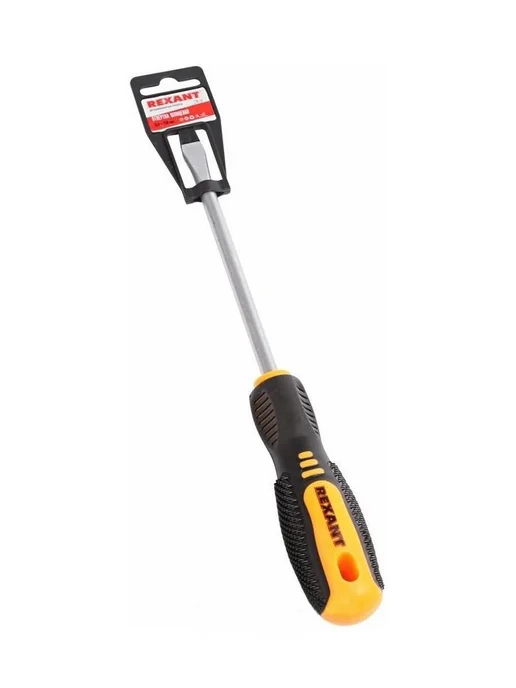 REXANT Шлицевая отвертка SL8х150, двухкомпонентная рукоятка, 1 шт, 8x150, 1 шт, фото 2