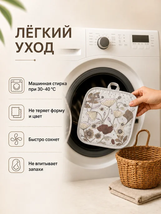Cherir Набор прихваток 19х16 см 2 шт, 19x16 см, 2 шт, фото 6