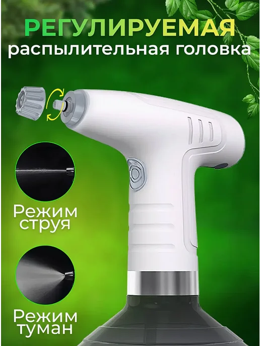 Cozy Wave Опрыскиватель цветов и растений распылитель аккумуляторный, 900 мл, фото 2