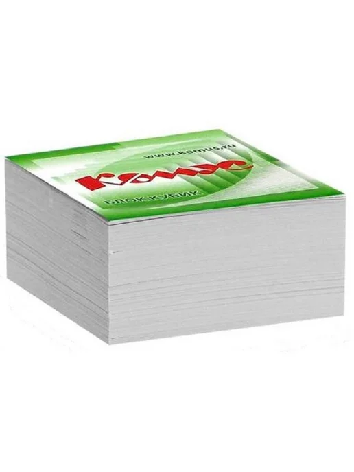 Комус Блок для записей белый 90x90x50 мм, 90x90x50 мм, фото 2