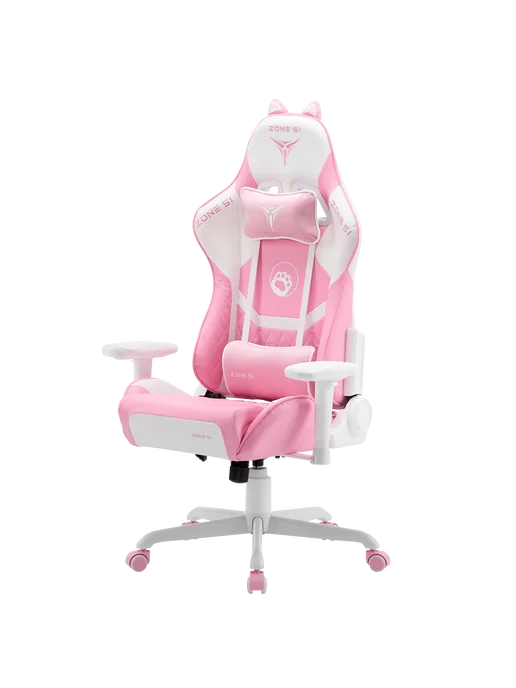 ZONE-51 Кресло компьютерное игровое ZONE51 KITTY MEOW Edition Pink, розовый
