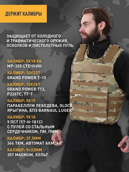 IRON TACTICA Штурмовой бронежилет OBSIDIAN Basic для военных, зеленый, фото 3