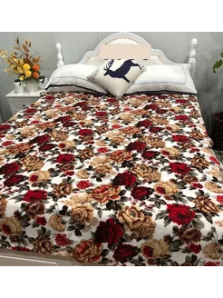 Плед покрывало на диван и кровать флис пушистый 180x200 258046512 купить за 393 ₽ в интернет‑магазине Wildberries