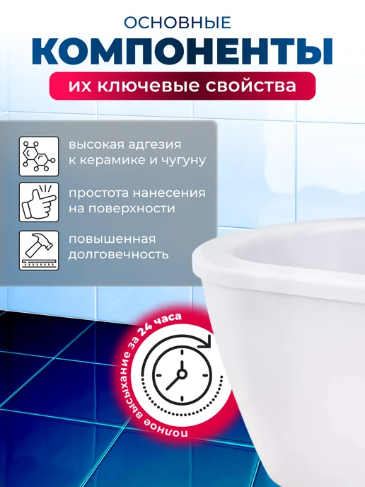 MADE4U LTD Краска для ванны чугунной белая аэрозоль 520 мл, 520 мл, фото 6