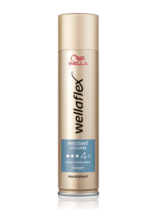 WELLAFLEX Instant Volume Boost Мгновенный Объем-4, Лак для волос ЭСФ, 250 мл