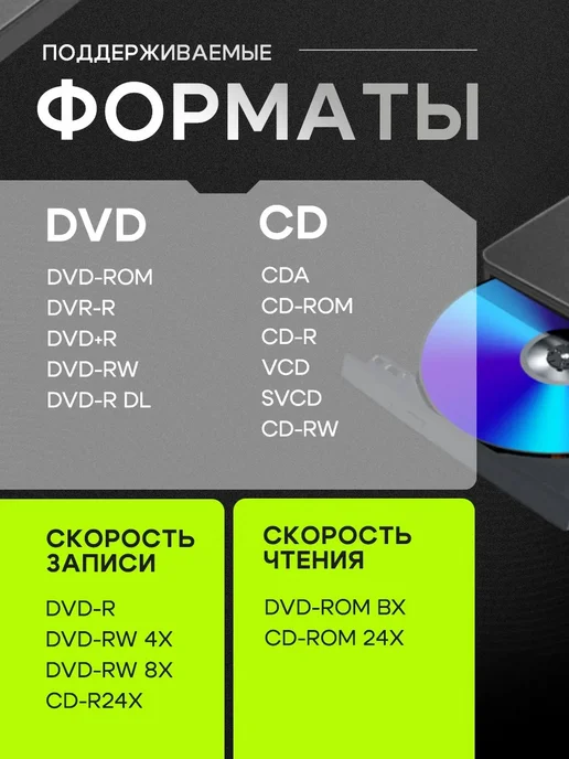 Внешний привод дисковод для ноутбука, вариант, фото 6