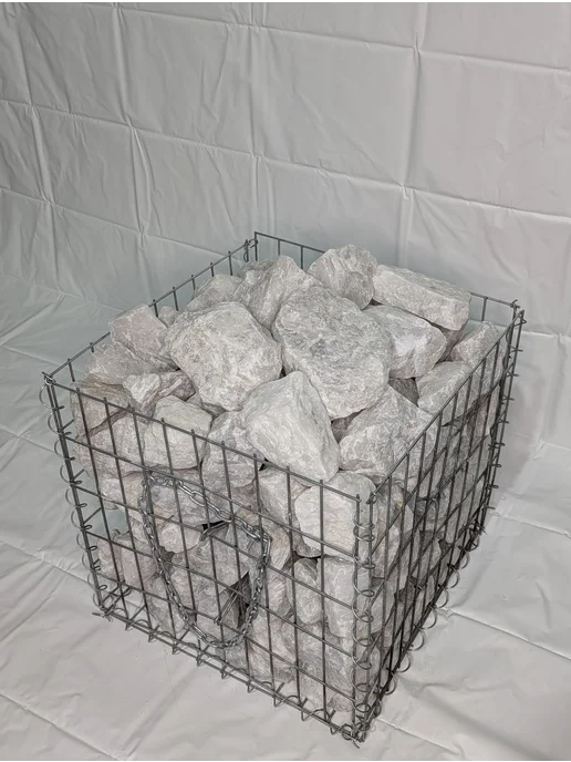 AQUASTONE Камни для бани и сауны Белый кварц колотый 70-150мм, 20 кг, 20 кг, фото 3