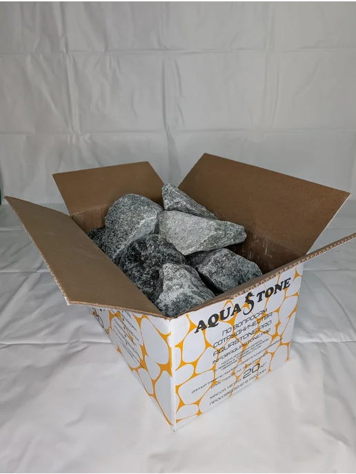 AQUASTONE Камни для бани и сауны Жадеит колотый 70-150мм, 20 кг, 20 кг, фото 5