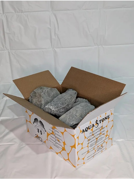 AQUASTONE Камни для бани и сауны Жадеит колотый 70-150мм, 20 кг, 20 кг, фото 5