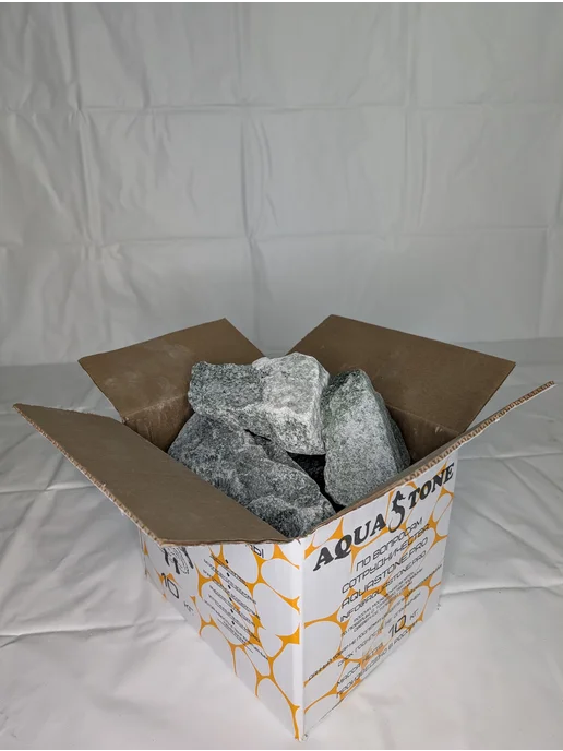 AQUASTONE Камни для бани и сауны Жадеит колотый 70-150мм, 20 кг, 10 кг, фото 5