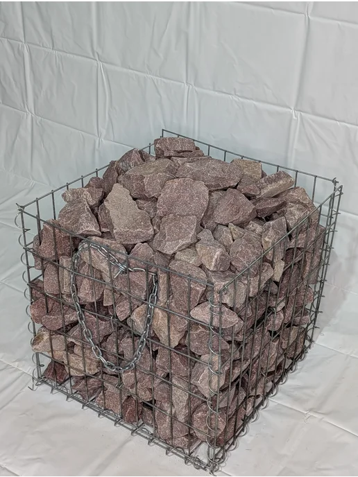 AQUASTONE Камни для бани и сауны Малиновый кварцит колотый 70-150 10кг, 10 кг, фото 3
