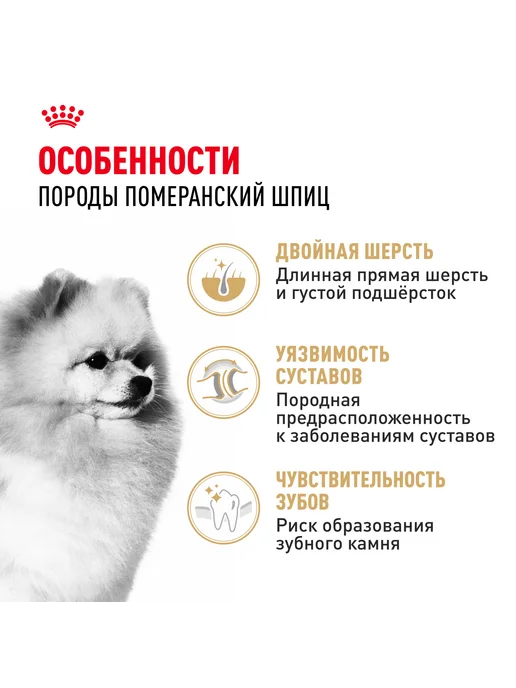 Сухой корм Royal canin Pomeranian Пом.Шпиц для собак, взрослые, 0,5 кг, фото 3