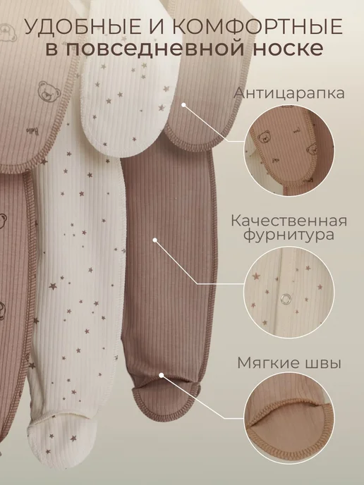 billix kids Слип для новорожденных, белый, фото 3