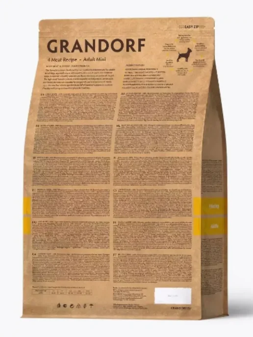 Сухой корм Grandorf' Meat Recipe для собак, мелкие, мясо, 3 кг, фото 2