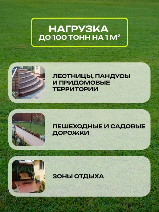 ПолиДом Плитка тротуарная полимерпесчаная, 25х25х2, графит, 16 шт, 16 шт, фото 4