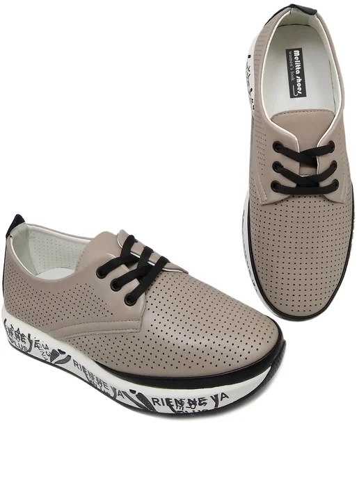 Melitta shoes Мокасины летние на платформе, бежевый, фото 2