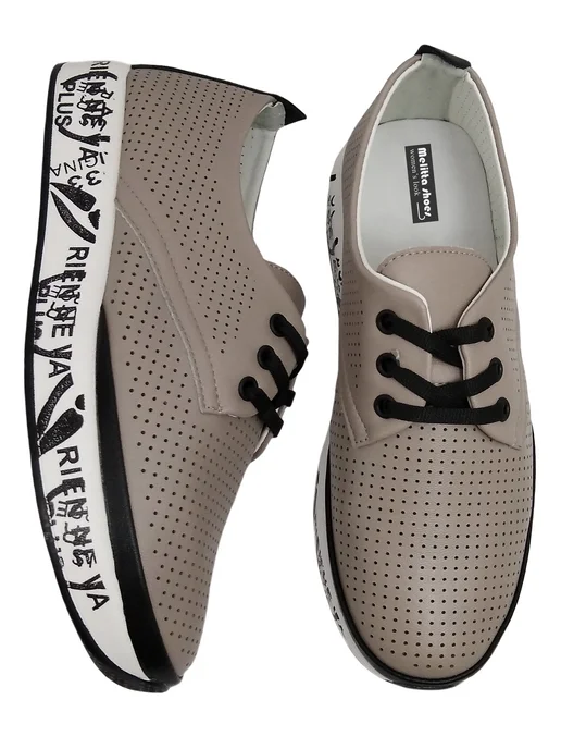 Melitta shoes Мокасины летние на платформе, бежевый, фото 4