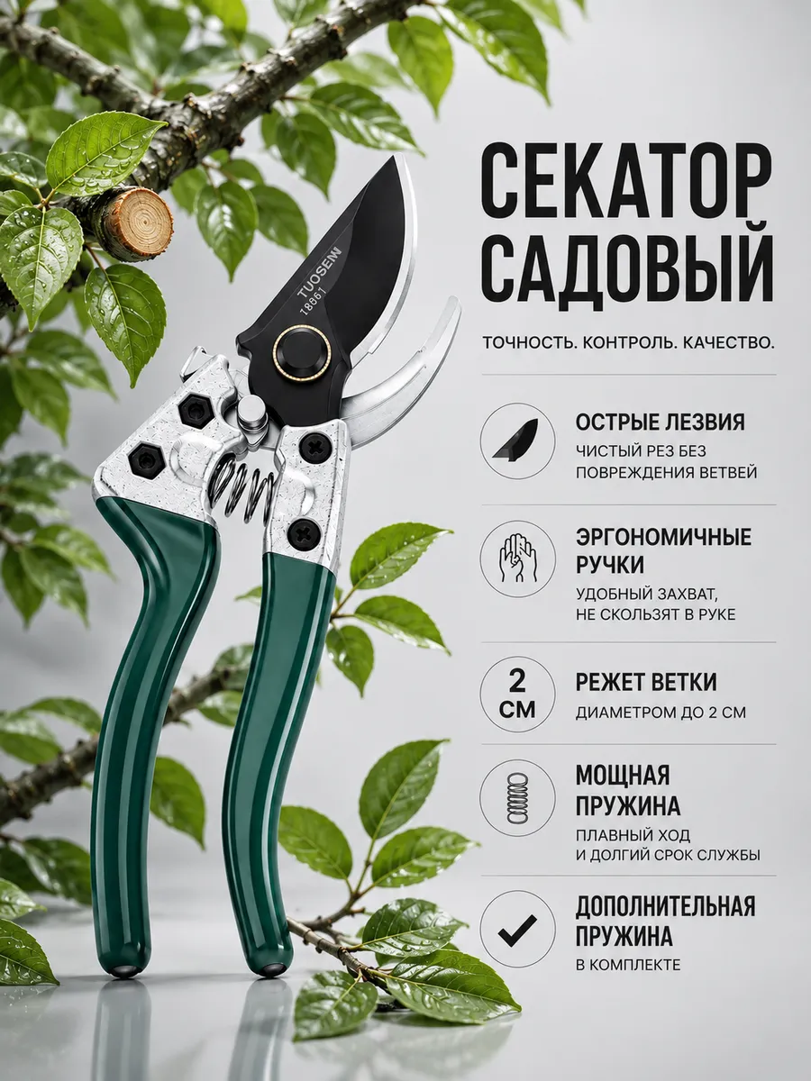 Секатор садовый ручной