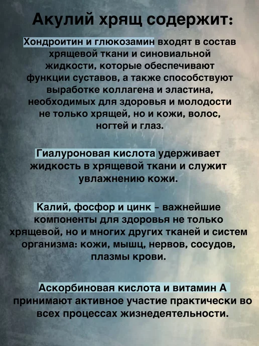 ПАНТИКА Акулий хрящ для суставов с хондроитином и глюкозамином, вариант, фото 4