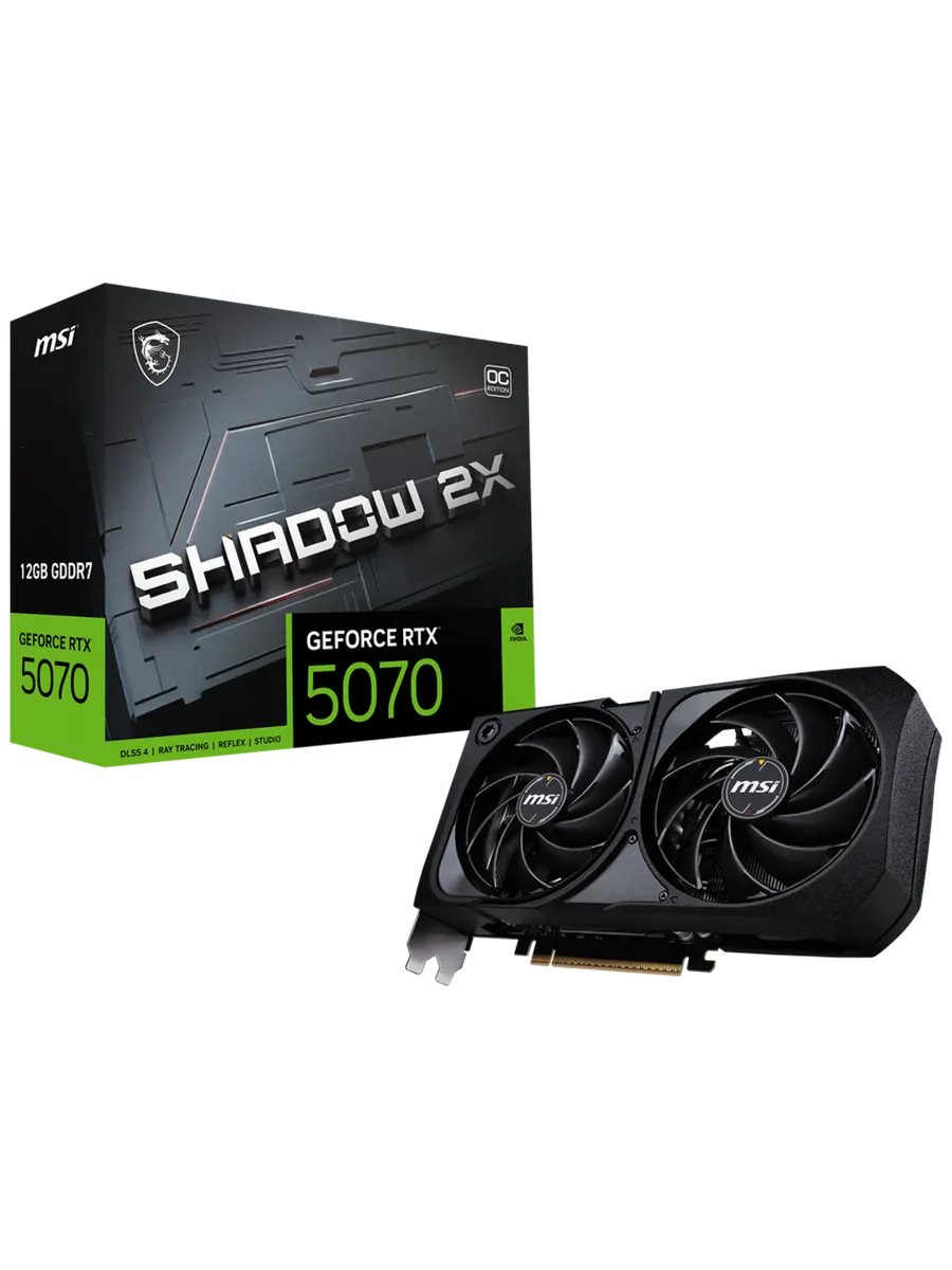Видеокарта RTX 5070 12 ГБ RTL (RTX 5070 12G SHADOW 2X OC)