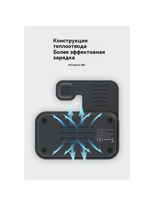 Беспроводная зарядка для iphone, цвет не указан, фото 22