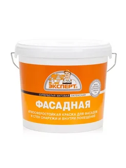 Фасадная краска супербелая латексная 7 кг эксперт 355405595 купить за 1 183 ₽ в интернет‑магазине Wildberries
