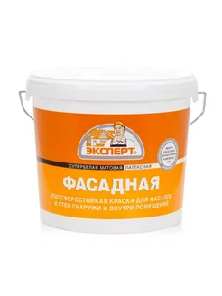 Краска фасадная акриловая без запаха белая, 3 кг эксперт 355405598 купить за 576 ₽ в интернет‑магазине Wildberries