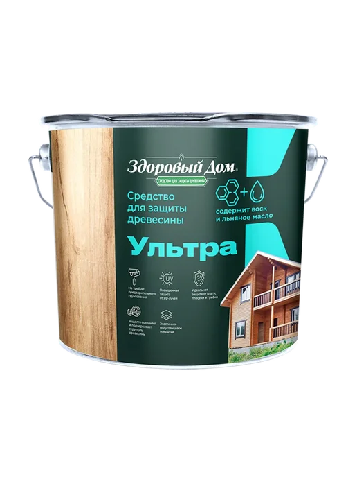 Здоровый дом Деревозащитное средство Ультра 2,7 л, 2,7 л