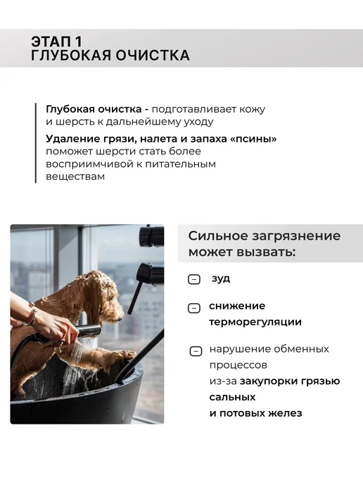 DOGIGO Шампунь для глубокого очищения шерсти собак, вариант, фото 3