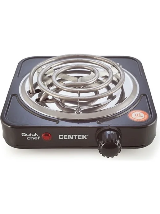Настольная электрическая плита Centek CT-1508 White, черный, фото 3