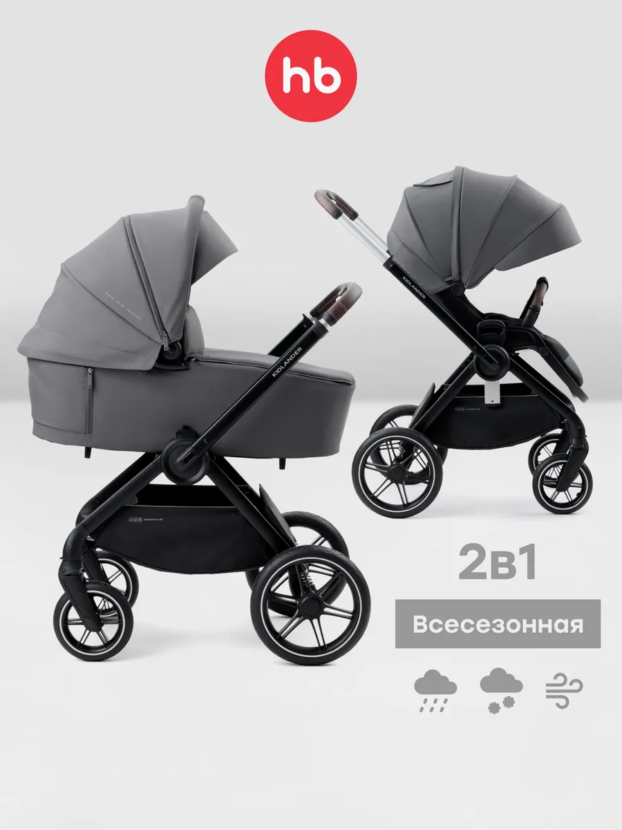 Коляска трансформер для новорожденных 2в1 KIDLANDER