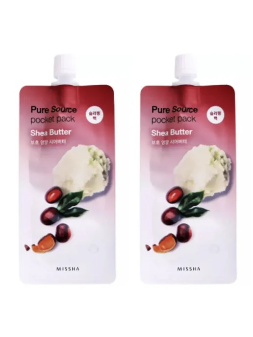 Маска ночная с маслом ши Pure Source Pocket Pack 10 мл 2 шт