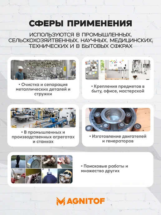 Magnitof Неодимовый магнит 25x5 мм с зенковкой 4,5 7,5 на 8 кг 4 шт, 25x5 мм, 8 кг, фото 6